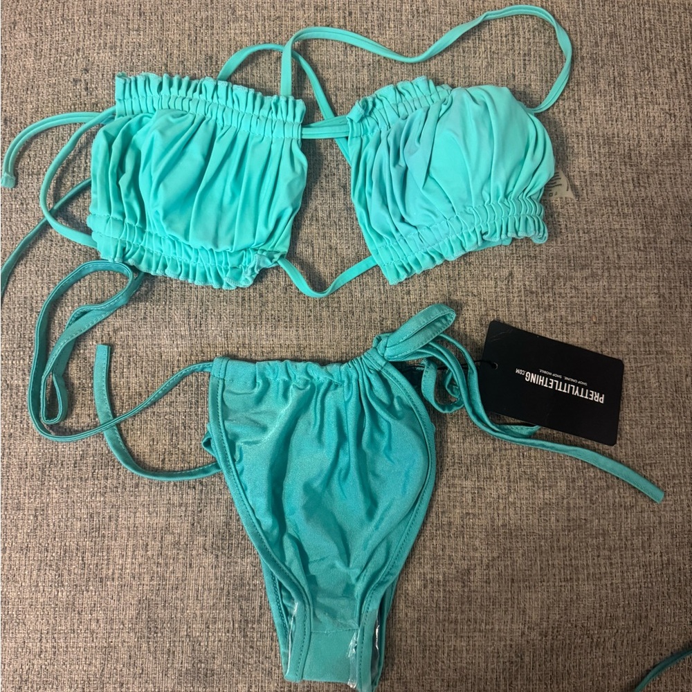 Teal bikini from Pretty Little Thing